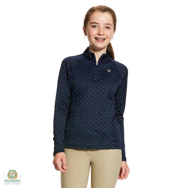 Ariat Girls sunstopper 2.0, Navy Dot