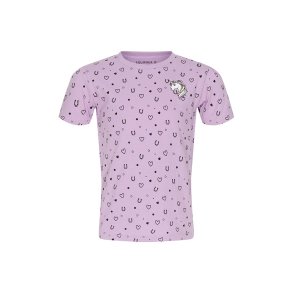 EQ Kids Happy SS T-shirt, lilla