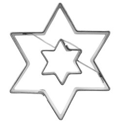 Kageudstikker dobbelt stjerne 5,5