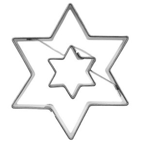 Kageudstikker dobbelt stjerne 5,5