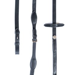 Finesse flad tjle med stop og overtrk, sort