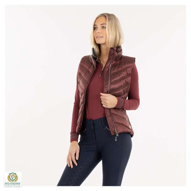 Anky Quiltet Vest, New Maroon