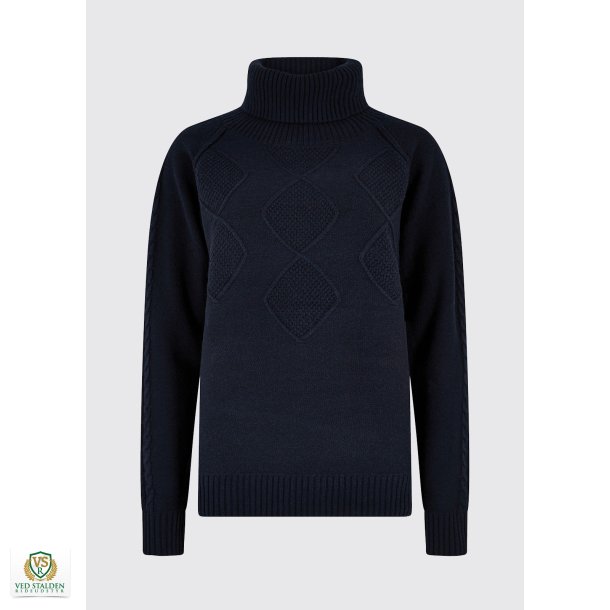 Dubarry Belleek Chunky Roll Neck Sweater, Navy