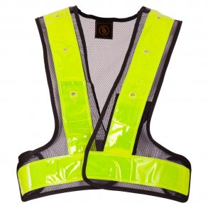 Refleks vest med LED lys