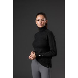 CATAGO Bash ridepullover med rullekrave, Sort