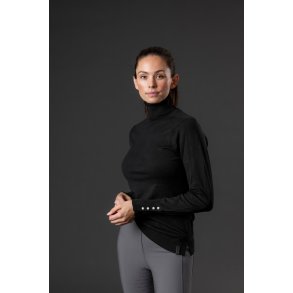 CATAGO Bash ridepullover med rullekrave, Sort