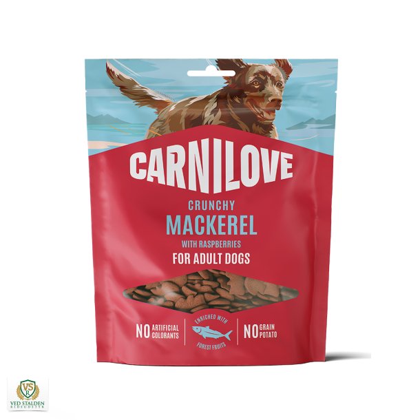 Carnilove Hundegodbidder Crunchy Snack Mackerel &amp; Raspberries 200g