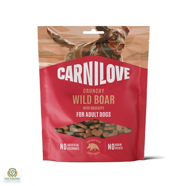 Carnilove Hundegodbidder Crunchy Snack Wild Boar &amp; Rosehips  200g
