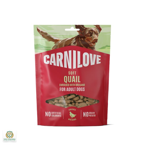 Carnilove Hundegodbidder Soft Snack Quail &amp; Oregano  200g