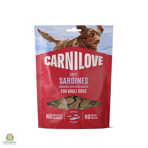 Carnilove Hundegodbidder Soft Snack Sardines &amp; Ramsl�g  200g