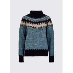 Dubarry Devlin Women's Fair Isle pattern sweater - Navy Multi