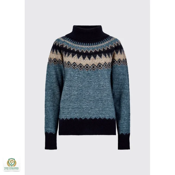 Dubarry Devlin Women's Fair Isle pattern sweater - Navy Multi