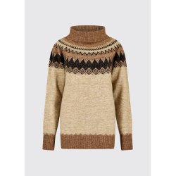 Dubarry Devlin Women's Fair Isle pattern sweater - Oat Multi