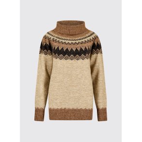 Dubarry Devlin Women's Fair Isle pattern sweater - Oat Multi