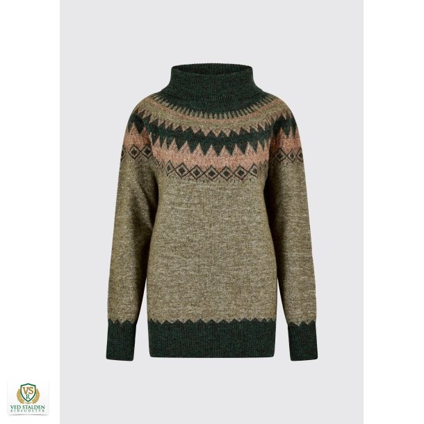 Dubarry Devlin Women's Fair Isle pattern sweater - Olive Multi