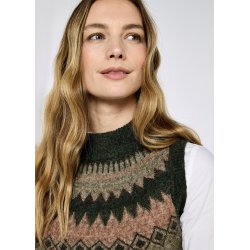 Dubarry Doyle Dame Vest  Olive Multi