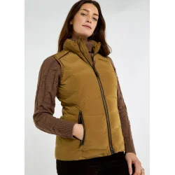 Dubarry Kilcarey Quiltet Vest - Ochre
