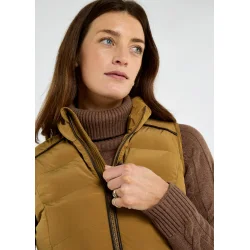 Dubarry Kilcarey Quiltet Vest - Ochre