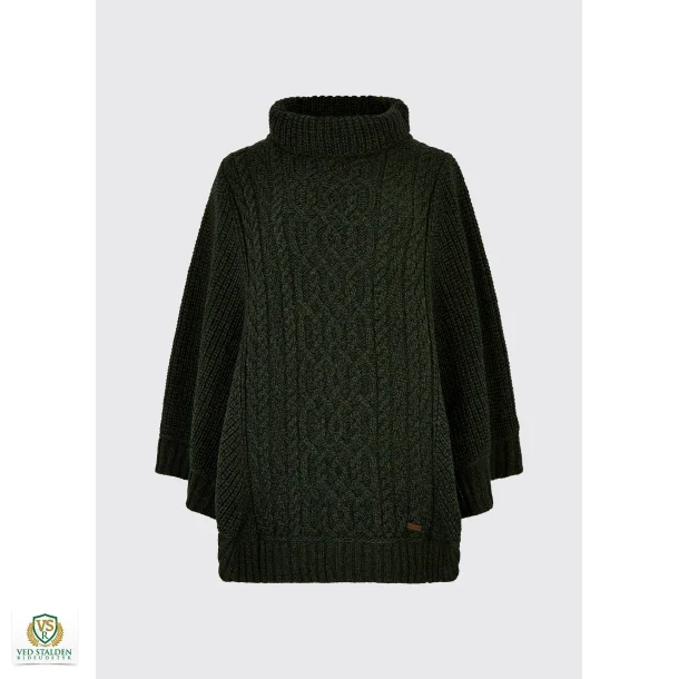 Dubarry Kilronan Merino Poncho - Olive