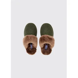 Dubarry Mullingar Slippers, Olive