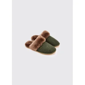 Dubarry Mullingar Slippers, Olive