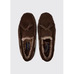 Dubarry Rosslare Moccasin Slipper - Cigar
