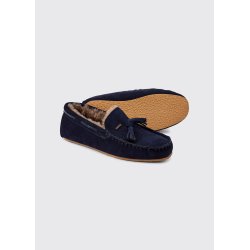 Dubarry Rosslare Moccasin Slipper - French Navy