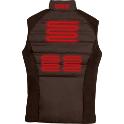 E�L�T Comfort Heat heated vest - Espresso