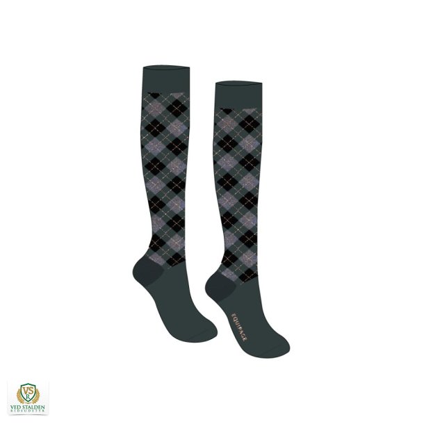 EQ LAX argyle strmper, Darkest Spruce