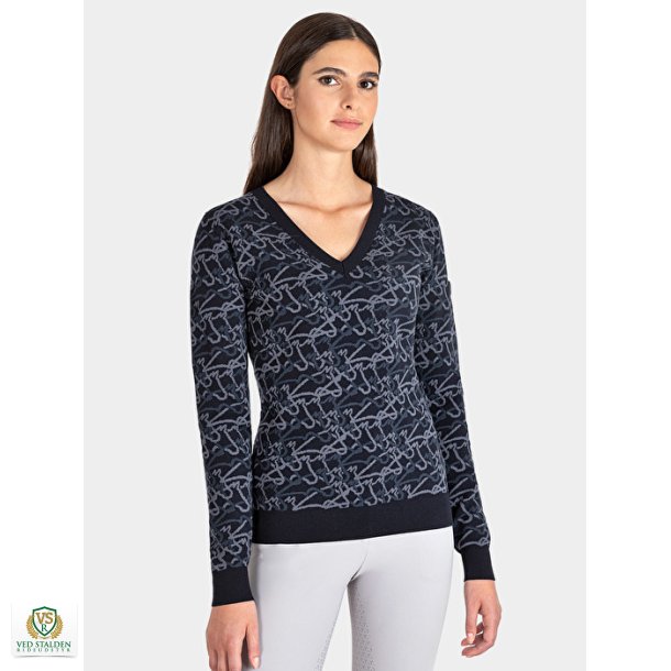 Equiline Pullover Engre, Blue All Over