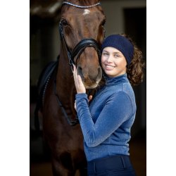 Equipage Vaina strikket pandebnd med sten, Navy