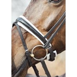 Finesse Trense Cayenne  Sort/Slv med Lak