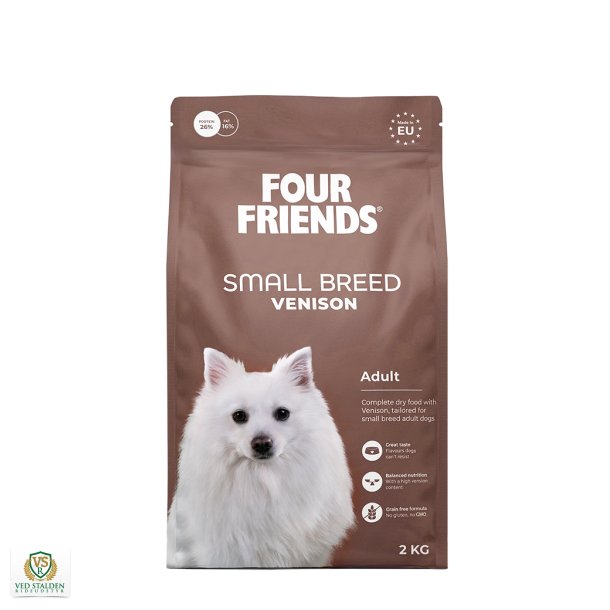 FourFriends Hundefoder Small Breed Venison 2kg