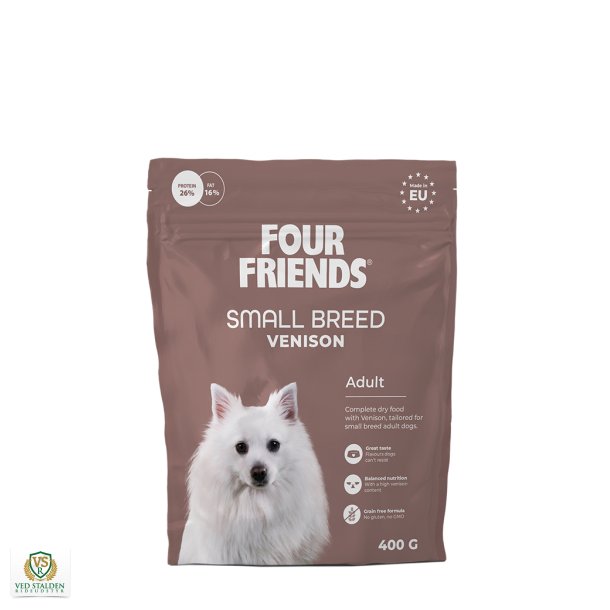 FourFriends Hundefoder Small Breed Venison 400g