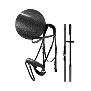 HG Trense Cryll med tilbagetrk, Sort