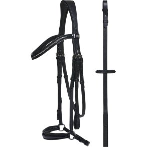 HG Cryll trense m/hannoveransk nsebnd, Sort