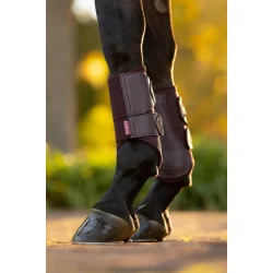 LeMieux Arika Mesh Brushing Boots, Damson