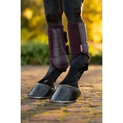 LeMieux Arika Mesh Brushing Boots, Damson