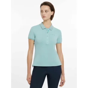 LeMieux Classique Polo Shirt, Aqua 