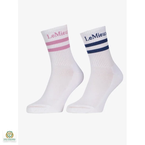 LeMieux Crew Socks 2 Pak, Fondant/Shadow