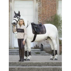 LeMieux Heritage Check Dressurunderlag, Cocoa