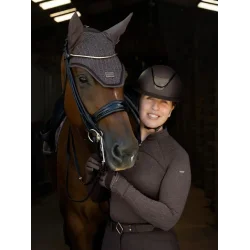 LeMieux Heritage Fly Hood Cocoa � Hut til hest