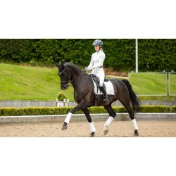 LeMieux Loire Dressage Square Hvid - Sort