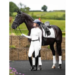 LeMieux Loire Dressage Square Hvid - Sort