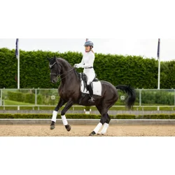 LeMieux Loire Dressage Square Hvid - Sort