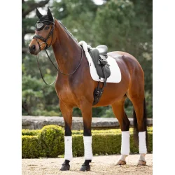 LeMieux Merino+ Half Lined Dressage Square - White/Natural