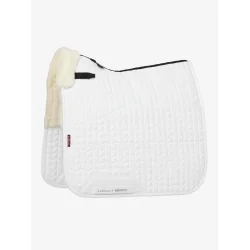 LeMieux Merino+ Half Lined Dressage Square - White/Natural
