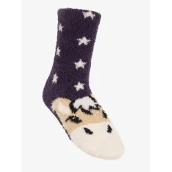 LeMieux Mini Fluffy Character Socks  Juniper