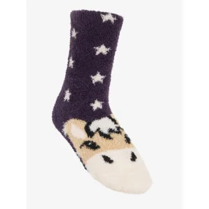 LeMieux Mini Fluffy Character Socks  Juniper