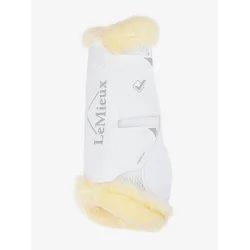 LeMieux Motionflex Dressur gamacher med pels, Hvid